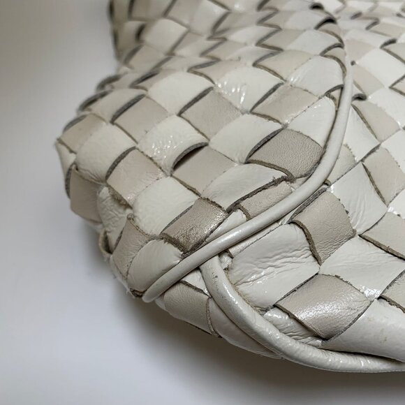 Vintage Michael Kors Woven Leather Hobo Bag - Picture 7 of 8